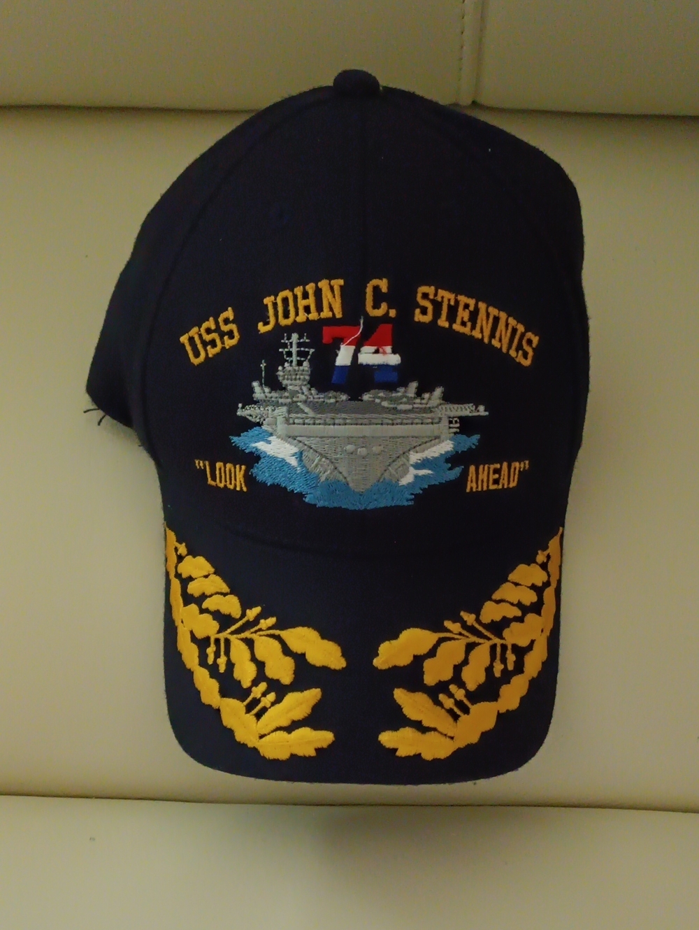 USS John C. Stennis Navy Navy Blue Embroidered Cap